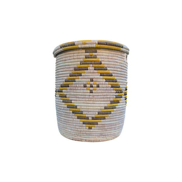 Panier déco Coumba – Élégance artisanale en paille de riz