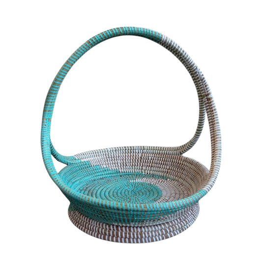 Corbeille à fruits “Dakar” – Tressage artisanal et design éthique