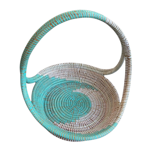 Corbeille à fruits “Dakar” – Tressage artisanal et design éthique