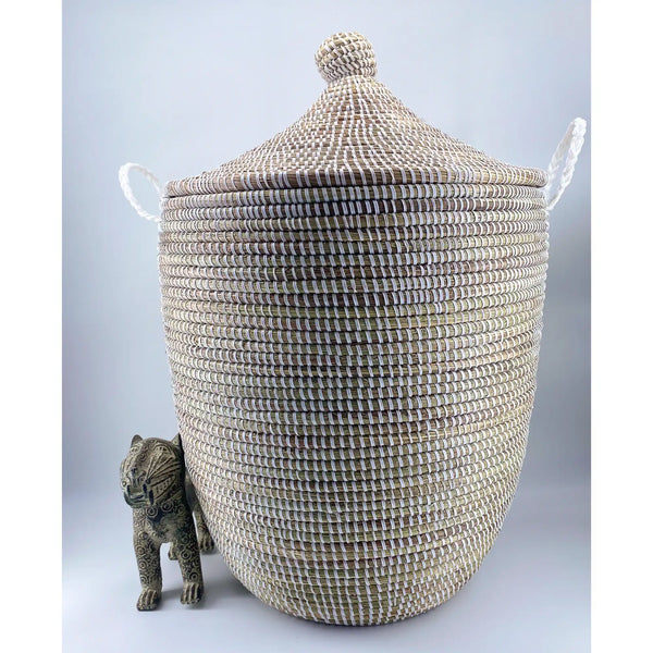 Panier à linge pur Blanc moyen